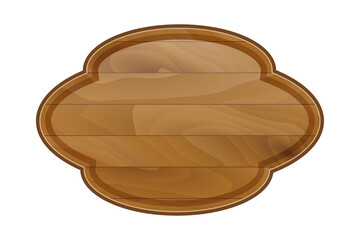 wooden board made of wood cartoon stock vector illustration