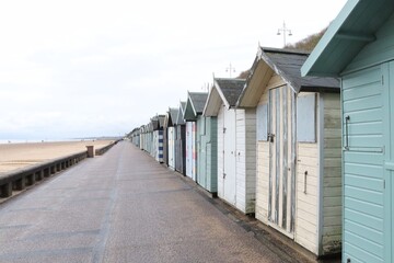 Beach hut holiday huts for tourism on the beach 