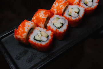 sushi with salmon