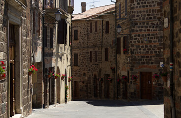 Alley in the small village of Radicofani in Tuscany