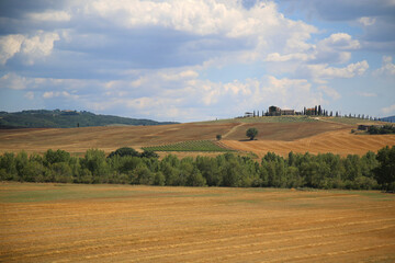 Traditional landscape of the Val D'Orcia