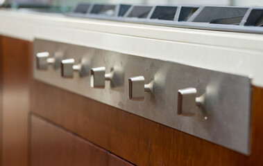 detail of gas cooker