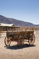 Fototapeta na wymiar Cart in the Desert