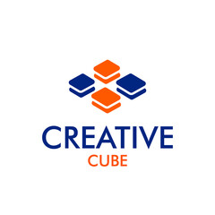 Creative cube logo design, cube energy design concept, fire cube, cube power logo concept, futuristic object design