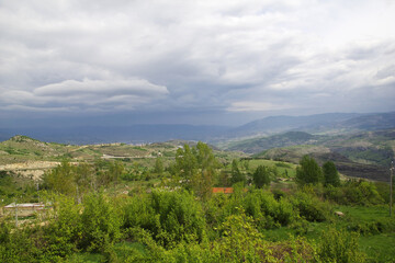 The view on Shushi city in Nagorno - Karabakh, Caucasus