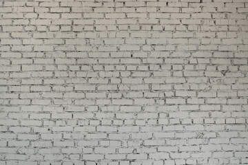 Old white brick wall texture as background