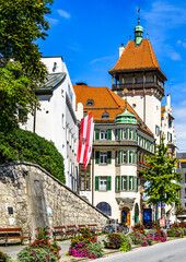 Obraz premium famous old town of Kufstein - Austria