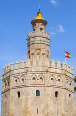 Obraz premium Torre del Oro, Seville, Spain