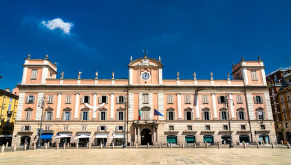 Palazzo del Governatore on Piazza Cavalli in Piacenza, Italy