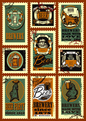 beer brewery beverages design illustration
