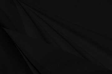 beauty fashion abstract. textile soft fabric black smooth curve matrix shape decorate background