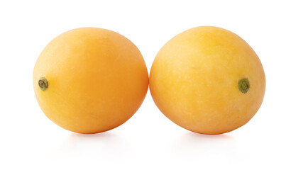 Marian plum fruit isolated on white background