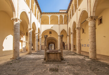Celano, Italy - one of the most picturesque villages of the Apennine Mountains, Celano is topped by...