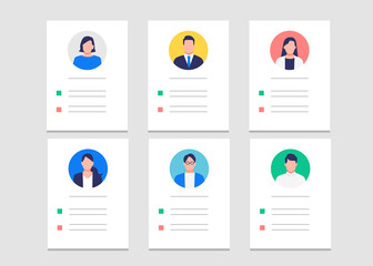 人材採用 選考プロフィールのイラスト素材 Business Poster Busine Emma 人材採用 選考プロフィールのイラスト素材 Business Poster Busine Emma