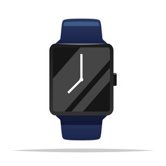 Smartwatch device vector isolated illustration