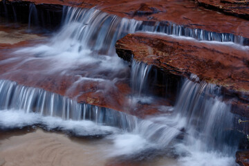 Waterfall in the Left Fork North Creek, Zion National Park