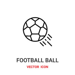 Football vector icon. Modern, simple flat vector illustration for website or mobile app.Soccer symbol, logo illustration. Pixel perfect vector graphics	