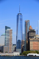Blick auf das One World Trade Center, Manhattan, New York City, New York, USA