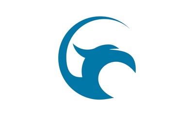 eagle head vector logo simple