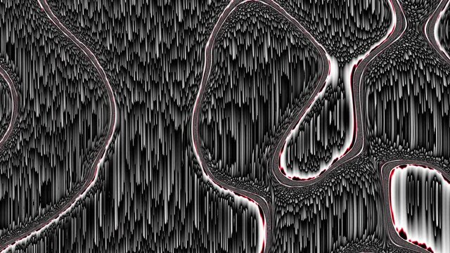 Moving random wavy texture. Trendy pixel sorting texture animation. Looping footage.