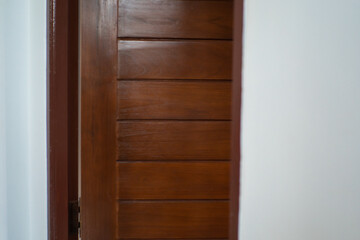 Luxury brown teak wood door modern home