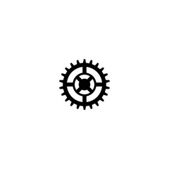 Gear icon logo, vector design