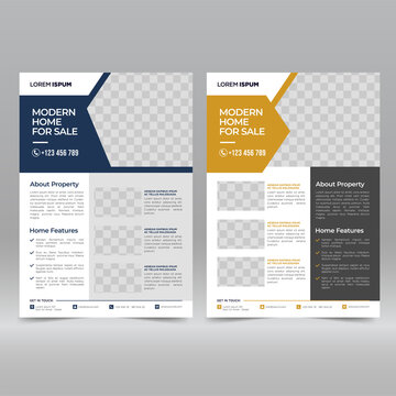 Real estate flyer template