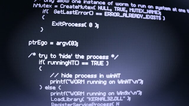 Stylized Virus Visualization - C++ - Worm Virus