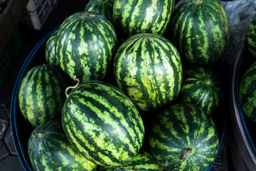 Watermelon for sale in the market