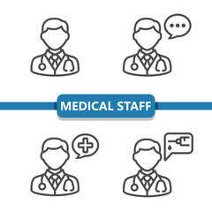 Medical Staff Icons