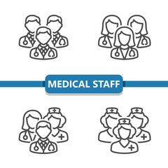 Medical Team Icons