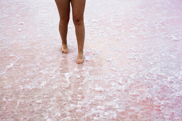 firth in salt and woman