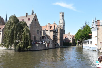Obraz premium Most famous spot in Bruges