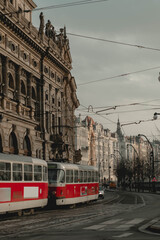 Tranvía en las calles de Praga