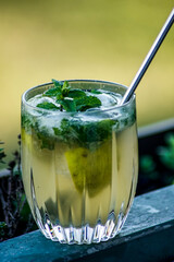 mojito cocktail with lime