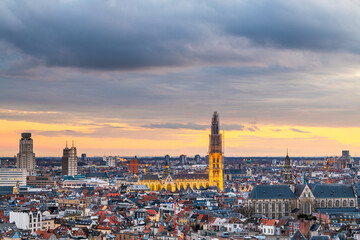 Obraz premium Antwerp, Belgium Cityscape