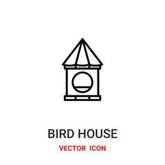bird house icon vector symbol. bird house symbol icon vector for your design. Modern outline icon for your website and mobile app design.