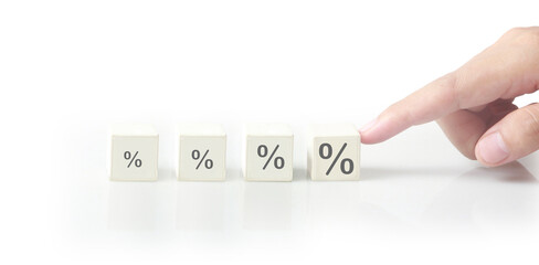 Concept creative idea and innovation. cube block in hand