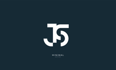 Alphabet letter icon logo JS