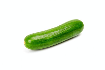 Shiny green cucumber