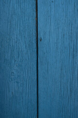 wooden door painted in dark blue