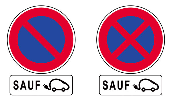 STATIONNEMENT INTERDIT SAUF VOITURE ÉLECTRIQUE