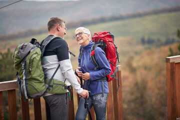 Senior enjoying the view; Active retirment concept