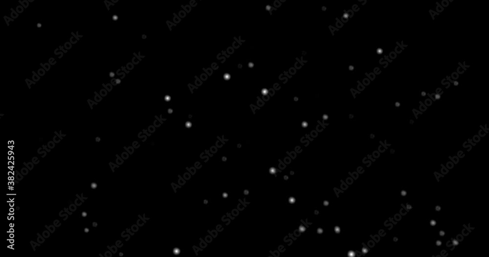 Wall mural 3d illustration realistic natural soft blurred white snow with bokeh create from particle on isolate