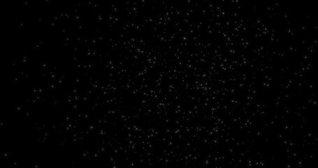 3D Illustration realistic natural soft blurred white snow with bokeh create from particle on isolated black background for overlay effect us as an effect star sky snowfall winter festival celebrate