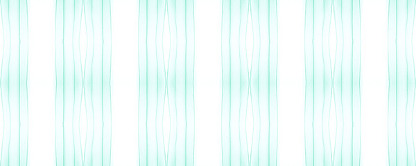 Seamless Watercolor Stripes. Green Handmade Lines 