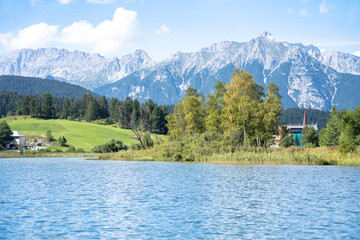 Lake Wildsee at Seefeld in Tirol, Austria