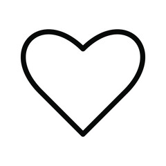 icon heart on a white background. love vector illustration
