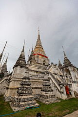 Fototapeta premium Wat Worachan Temple in Suphanburi Historical Temple Park