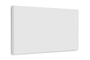 White blank canvas frame. 3d illustration